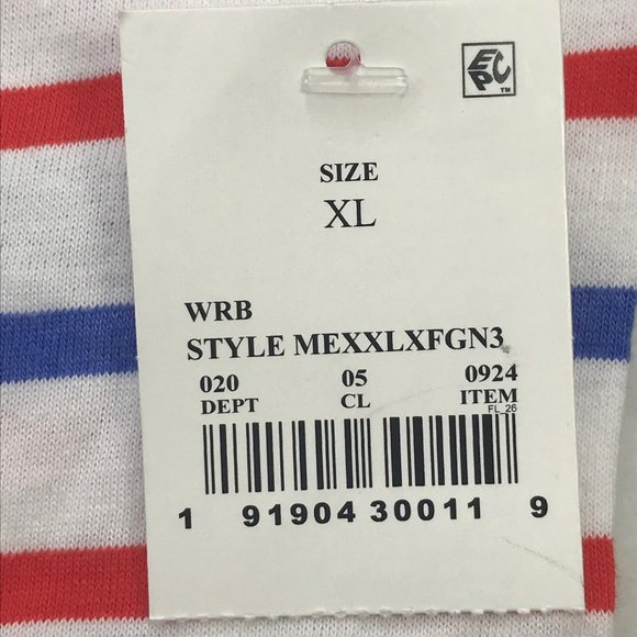 Mad Engine Mighty Fine Women's Red White Blue USA Tee Shirt XL New - Picture 3 of 11